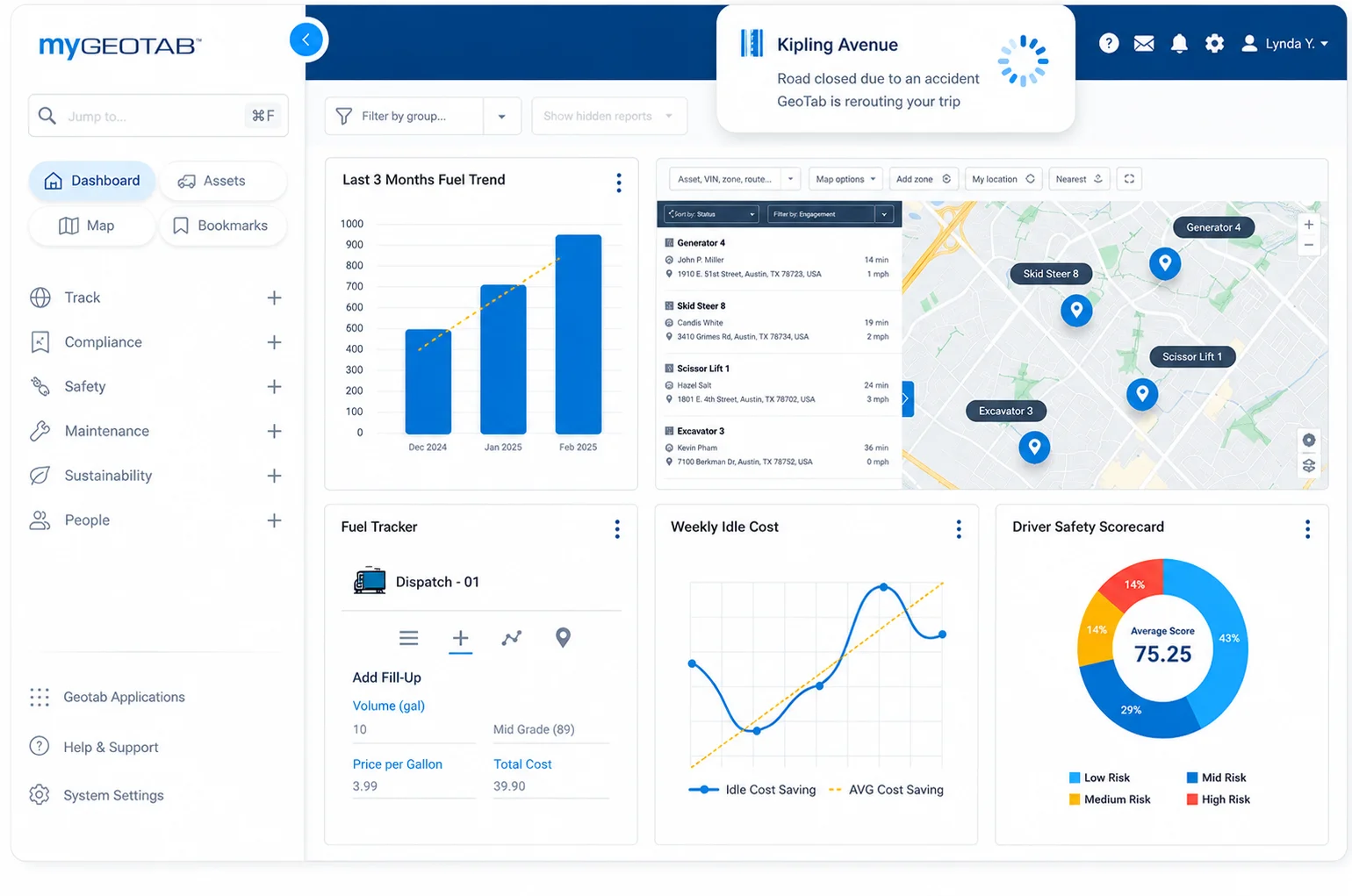 Dashboard Geotab
